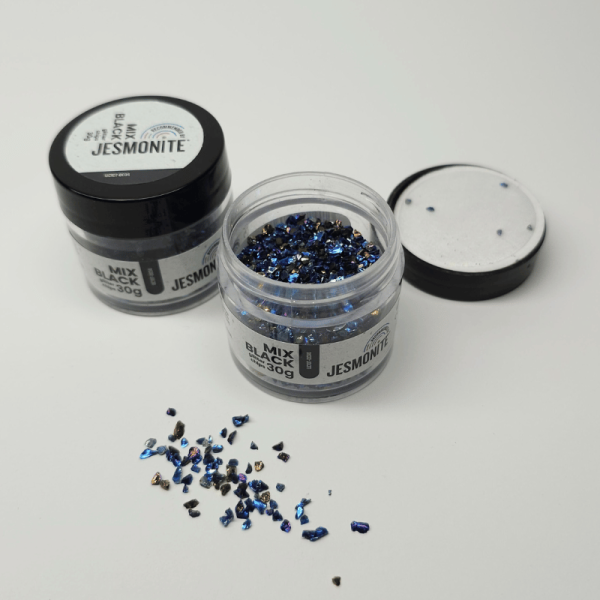 Glitzerchips 30g - Black Mix - Schwarz Mix